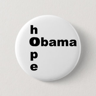 Hoop en Obama Ronde Button 5,7 Cm