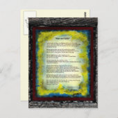 Hoop en reliëf briefkaart (Voorkant / Achterkant)