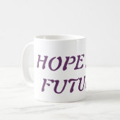 Hoop en toekomst koffiemok (Voorkant links)