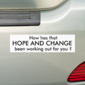 HOOP EN VERANDERING, dus hoe is dat gebeurd? Bumpersticker (Op auto)