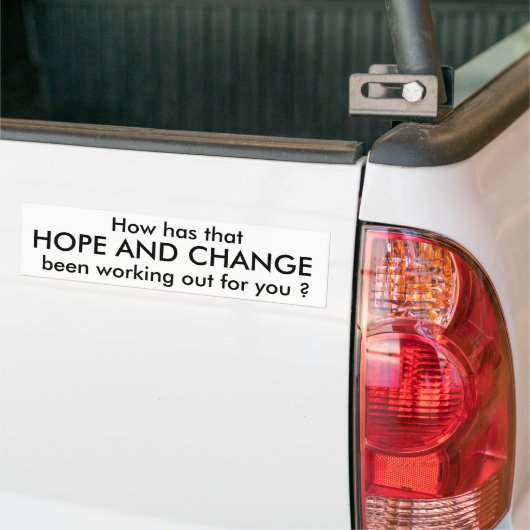 HOOP EN VERANDERING, dus hoe is dat gebeurd? Bumpersticker (Op Truck)