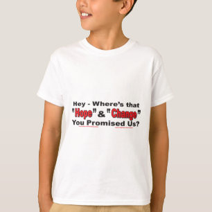 Hoop en verandering t-shirt
