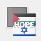 Hoop en vrede in het Midden-Oosten Magneet (Voorkant / Achterkant)