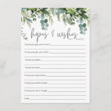 Hoop en wensen voor Baby invoegen