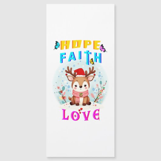 Hoop Geloof Liefde Magnetische Uitnodiging (Voorkant)
