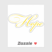 Hoop gouden script sticker (Vel)