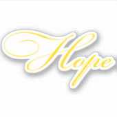 Hoop gouden script sticker (Voorkant)