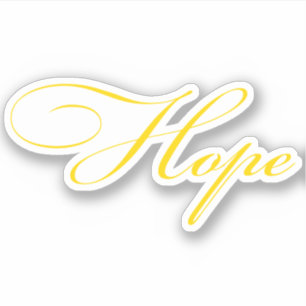 Hoop gouden script sticker