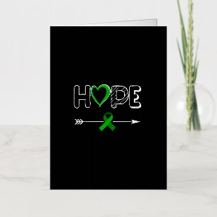 Hoop Groen Lint Nierziekte Awareness Gift Te Folie Wenskaart