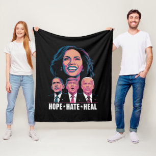 Hoop Haat Genezen Opstaan Kamala 2024 Fleece Deken