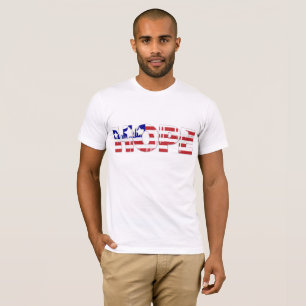 Hoop, het Amerikaanse President van de vlag Barack T-shirt