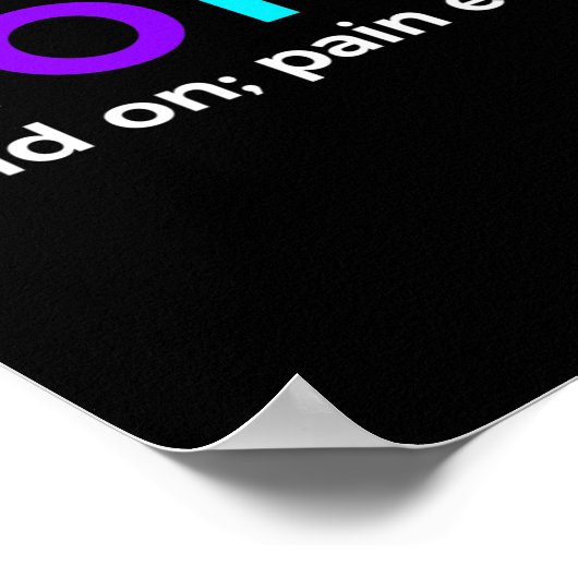 Hoop houdt aan; pijn beëindigt zelfmoordpreventie  poster (Hoek)