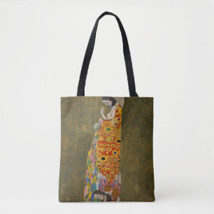Hoop II van Gustav Klimt, Vintage Art Nouveau Draagtas