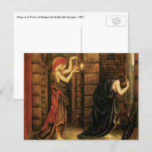 Hoop in een gevangenis van wanhoop door Evelyn De  Briefkaart