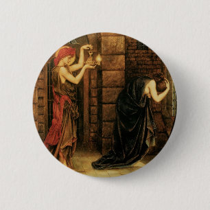 Hoop in een gevangenis van wanhoop door Evelyn De Ronde Button 5,7 Cm
