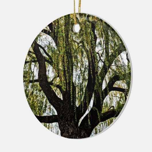 hoop in het voorjaar gedempt keramisch ornament (Links)