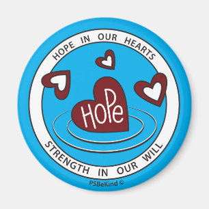 Hoop in ons hart 1_Round Magnet 2,25 inch Magneet
