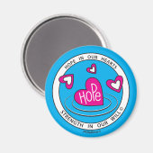 Hoop in onze harten 1b_Round Magnet 2,25 inch Magneet (Voorkant / Achterkant)