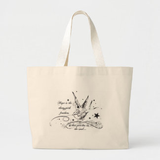 Hoop is het ding met veren grote tote bag