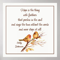 Hoop is het ding met veren Inspirerend gedicht