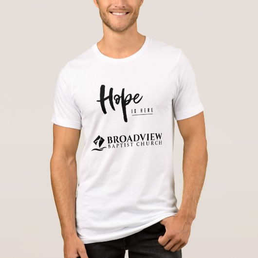 Hoop is hier Broadview mannen shirt (Voorkant)