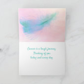 Hoop kankerondersteuning aan te moedigen kaart (Binnen)