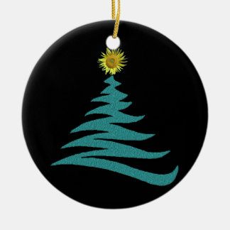 Hoop kerstboomversiering - Ronde Keramisch Ornament
