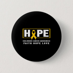 Hoop Kinderkanker - Bewustzijn kinderkanker Ronde Button 5,7 Cm