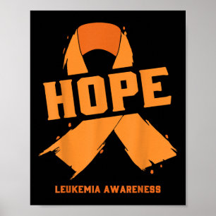 Hoop Leukemie Bewustzijn Leukemie Kanker Motivatie Poster