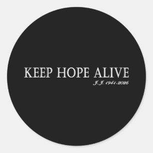 Hoop levend houden Hoop levend houden Ronde Sticker