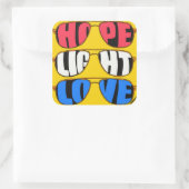 Hoop Licht Liefde Biden Sticker (Tas)