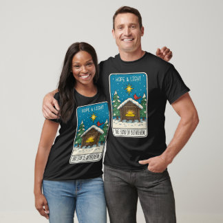 Hoop & Licht Ster van Bethlehem Kerststal Scene T-shirt