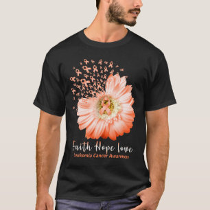 Hoop Liefde Leukemie Bewustzijn Oranje Ribbon Dais T-shirt