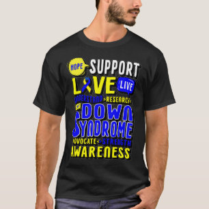 Hoop Liefde Wereld Down Syndroom Dag Vrouwen Kinde T-shirt