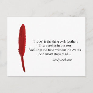 Hoop motivatie quote briefkaart