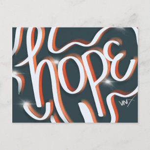 Hoop Neon Urbane Straatkunst Handlettering Briefkaart
