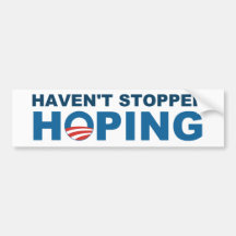 Hoop niet gestopt - met Obama "O"