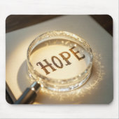 Hoop onder een vergrootglas muismat (Voorkant)