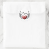 Hoop op Angel Wings Ronde Sticker (Tas)
