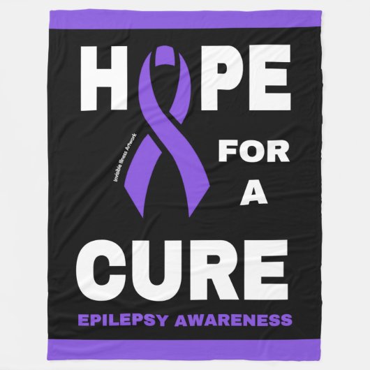 Hoop op een Cure... Epilepsy Fleece Blanket (Voorkant)