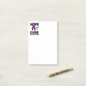 Hoop op een Cure...Fibro Post-it® Notes (Op bureau)