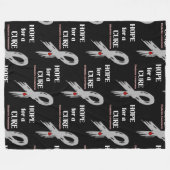 Hoop op een Cure/Torn Ribbon.. Diabetes Fleece Bla (Voorkant (Horizontaal))