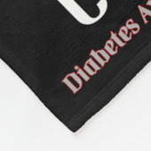 Hoop op een Cure/Torn Ribbon.. Diabetes Fleece Bla (Hoek)