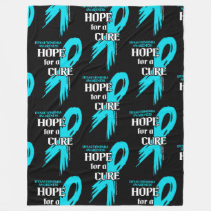 Hoop op een Cure/Torn Ribbon.. Dysautonomia Fleece Deken