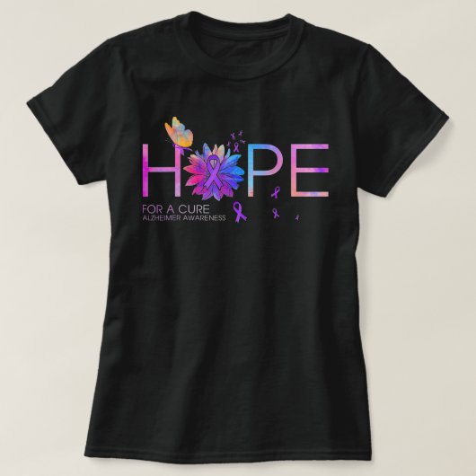 Hoop op een echte Alzheimer Bewustmaking Boterf T-shirt (Design voorkant)