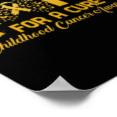 Hoop op een echte kinderkankerbewuster poster (Hoek)