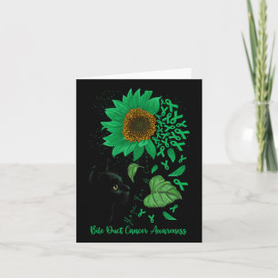 Hoop op een genezing van kat en zonnebloem galwegk kaart