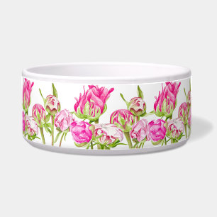 Hoop op een grote salad Bowl Voerbakje