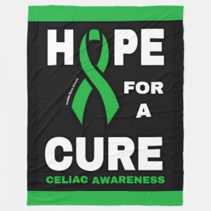 Hoop op een kure... Celiac Fleece Blanket Deken