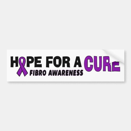 Hoop op een kuur...Fibro Bumpersticker (Voorkant)